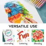 ARTEZA Dual Tip Brush Markers – Set of 48 Pens with Fine and Brush Tips, Water-Based Ink for Coloring, Sketching, Lettering & Journaling