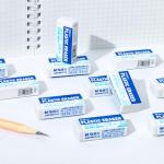 M&G 12 Pack Pencil Erasers, Small White Rubber Eraser for Kids School Students Office, Art Erasers for Drawing Sketching Bulk