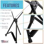 U.S. Art Supply Tabletop Easel for Painting - 15" to 21" Adjustable Metal Painting Easel - Portable Art Easels for Display Table Stand - Holds Canvas, Whiteboards, Posters, Signs, Drawings