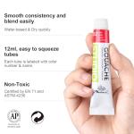 PHOENIX Gouache Paint Tubes - 18x12ml / 0.4 Fl Oz Non-toxic Gouache Painting Supplies Art Paints Set for Adults, Beginners, Students