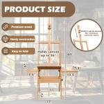 Koretech Painting Easel, Solid Wood Easel with Storage Drawer and 2 Palettes, H-Frame Painting Easels for Adults, Easel Stand for Painting, Hold up to 36''