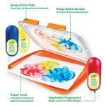 Crayola Mess Free Finger Painting Station, Washable Finger Paint for Toddlers, Arts & Crafts Set, Sensory Activity, Art Travel Toy, Gift for Toddlers, 1+