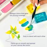 Gouache Paint Set 42x50ml/1.7oz With Lids - 24 Metallic and 18 Basic Colors