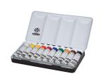 Schmincke - HORADAM® Gouache, 10 x 0,51 fl oz / 15 ml tubes, 72 701 097, 10 finest gouache colors in a metal box, highest concentration of pigments