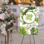 JEAWIWI Easel Stand 65 Inches 3 Pcs, Lightweight Adjustable Art Easel for Display, Wedding Sign, Poster, Black Metal Easel with Portable Bags