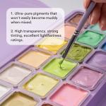 HIMI Gouache Paints set, 18 Colors, 30ml, 18 US fl oz, Non Toxic Paint for Canvas and Paper, Art Supplies for Professionals, Student, Kids and More (Purple)