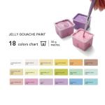 HIMI Gouache Paints set, 18 Colors, 30ml, 18 US fl oz, Non Toxic Paint for Canvas and Paper, Art Supplies for Professionals, Student, Kids and More (Purple)