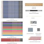 Drawing Pencils Sketching Kit, Graphite, Charcoal, Colored Pencils for Adult Artists Beginners, Ideal Gift for Drawing Sketching Shading, Watercolors Pencil Set for Family