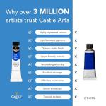 Castle Art Supplies 24 Piece Gouache Tube Set | New Improved Formula | 24 X 12ML Brilliant, Opaque, Water-Based Colors | Versatile, Easy to Use for Adult Artists, Beginners, Professionals (New Improved Formula)