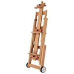 Creative Mark Mirage All Media Wood Studio Easel, Natural Finish, Artist Easel, Adjustable Angle, Solid Elmwood, 83" Height, 71" Canvas Capacity, Sturdy Base