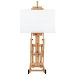 Creative Mark Mirage All Media Wood Studio Easel, Natural Finish, Artist Easel, Adjustable Angle, Solid Elmwood, 83" Height, 71" Canvas Capacity, Sturdy Base