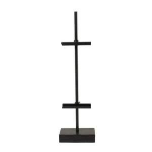 18" Black Steel Adjustable Tabletop Easel by Studio Décor - Decorative Stand for Pictures, Frames, Books, Cards, Plates - 1 Pack