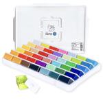 Art Whale Gouache Paint Set 42 Colors in Cups With Lids (each 50ml/1.7oz)|Intense Pigments, Refillable, Pro-Quality