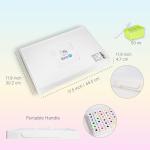 Art Whale Gouache Paint Set 42 Colors in Cups With Lids (each 50ml/1.7oz)|Intense Pigments, Refillable, Pro-Quality