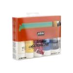 Studio Gouache Primary Assorted 100-Milliliter Tubes, Set of 5