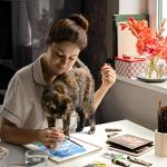 ARTEZA Gouache Paint, 12 Colors, Sea Tones, 0.4 US fl oz Tubes, Opaque Water-Based Paint for Canvas and Paper, Art Supplies for Professionals, Students