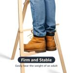 Nian Feng Wooden Easel for Painting, Large Floor Painting Stand for Adjnstable Height and Folding, 59-Inch, for Canvas Wedding Sign Poster, Art Easel for Adults and Teens (Natural)