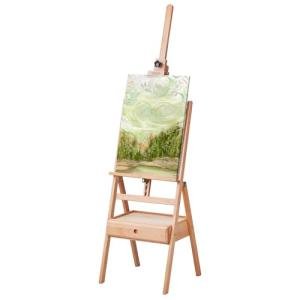 VEVOR Studio H-Frame Easel, Holds Canvas up to 36", Beechwood Artists Easel with Art Supply Storage Drawer, 22 lbs Load Capacity