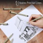 Mr. Pen Multiliner, Schwarz, 8 Stück