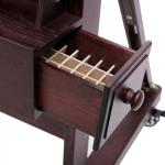 MEEDEN Extra-Large Art Painting Easel - Professional Artist Crank With Height Adjustable 71" to 98" - Heavy Duty Beech Wood Studio H Frame Stand for Painting Canvas up to 83"