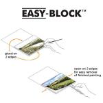 Fluid Watercolor Paper Block, 8 x 8 inches, 15 Sheets, 140 lb (300 GSM) Cold Press Pad for Artist Painting and Wet Media