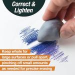 Faber-Castell Kneadable Eraser for Artists in Storage Case - Absorbent Kneaded Erasers, Art Eraser 1 Pack, Grey
