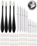QIYUDA 76 PCS Blending Stumps Set for Drawing, Oil Pastel Blending Tools with Sketch Trimmer and Replacement Sponge Wipes