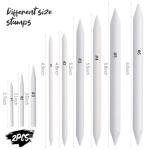 QIYUDA 76 PCS Blending Stumps Set for Drawing, Oil Pastel Blending Tools with Sketch Trimmer and Replacement Sponge Wipes