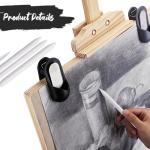 QIYUDA 76 PCS Blending Stumps Set for Drawing, Oil Pastel Blending Tools with Sketch Trimmer and Replacement Sponge Wipes