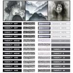 PANDAFLY Compressed Graphite Charcoal Sticks, 24 Pieces Black & White Vine Charcoal Sticks for Drawing, Sketching, Shading, Charcoal Drawing Set for Beginners & Pro Artists