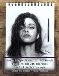 ThePortraitArt Artist Woodless Pure Charcoal Pencils - Ultra Soft and Dark – 6pc Set Equivalent to 28+ Regular Pencils – Smooth Consistency on All Drawing Papers