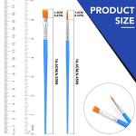AROIC Paint Brushes Set,110 Pcs Flat & Fine Nylon Acrylic Brushes Bulk for Oil Watercolor Canvas Artist Professional Painting Kits Small Paint Brush for Classroom ﻿Miniature Detailing & Rock Painting
