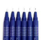 Pilot Drawing Pens, Pack of 6 Assorted Tip Sizes (0.05mm-0.8mm) , Black Ink (Japan Import)