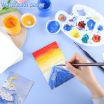 120 Sheets Watercolor Paper Bulk, 140 lb/300 GSM White Cold Press Paper Water Color Paper for Kids Child Students Adults Artists Drawing Gift Cards(4 x 6 Inch)