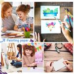 120 Sheets Watercolor Paper Bulk, 140 lb/300 GSM White Cold Press Paper Water Color Paper for Kids Child Students Adults Artists Drawing Gift Cards(4 x 6 Inch)