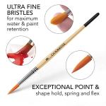 CHROMATEK Watercolor Paint Set - 62 Piece Kit for Adults, Beginner & Professional Artists - 26 Tubes (12ml), 25 Pages Sketch Pad, 8 Painting Brushes, Aquapen, Palette, Masking Tape - Art Supplies