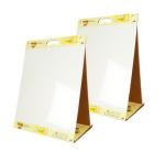 Post-it Super Sticky Portable Tabletop Easel Pad w/Dry Erase Panel, Great for Virtual Teachers and Students, 20x23 Inches, 20 Sheets/Pad, 2 Pads, Built-in Stand (563DE VAD 2PK), White