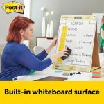 Post-it Super Sticky Portable Tabletop Easel Pad w/Dry Erase Panel, Great for Virtual Teachers and Students, 20x23 Inches, 20 Sheets/Pad, 2 Pads, Built-in Stand (563DE VAD 2PK), White