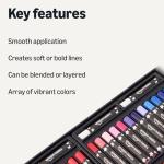 Amazon Basics Soft Oil Pastels Set for Artists, Beginners, Students, Teachers, 48 colors