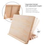 koseibal Art Easel for Painting, Tabletop Wooden Easel Stand，Adjustable Angle Portable Easel for Canvas, Ipad, Book, Artwords Display （2 Pack）