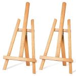 STARHOO 16 Inch Tabletop Easel Stand for Painting Canvas Table Top Easels for Display Wooden Small Easels Portable Photo Picture Sign Holder (2 Pack)