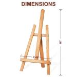 STARHOO 16 Inch Tabletop Easel Stand for Painting Canvas Table Top Easels for Display Wooden Small Easels Portable Photo Picture Sign Holder (2 Pack)