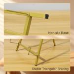 16" Large Metal Table Top Easel Gold Tabletop Easel Picture Stand Mirror Table Top Easels for Display Photo Frame Heavy Duty Plate Art Display Stand for Sign Tabletop Wedding Frame Stands with Tray