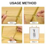 16" Large Metal Table Top Easel Gold Tabletop Easel Picture Stand Mirror Table Top Easels for Display Photo Frame Heavy Duty Plate Art Display Stand for Sign Tabletop Wedding Frame Stands with Tray