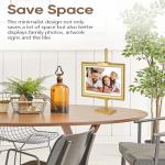 dakewang Adjustable Tabletop Easel Stand for Picture Frames, Picture Easels for Display, Gold Easel, Picture Frame Stand, Adjustable Art Easel.(18inch,Gold)