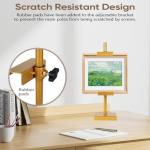 dakewang Adjustable Tabletop Easel Stand for Picture Frames, Picture Easels for Display, Gold Easel, Picture Frame Stand, Adjustable Art Easel.(18inch,Gold)