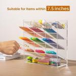 BEYGORM Acrylic Vertical Marker Organizer for 150 Markers with 13 Compartments, Clear Angled Pen & Pencil Holder, Large Desk Stationery & Art Supply Storage for Office & School (10.2 x 9.8 x 4 Inch)