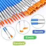 UPINS 30 Pcs Paint Brushes, Small Brush Bulk for Detail Painting
