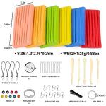 CiaraQ Polymer Clay Starter kit, Oven Bake Modeling Clay with Sculpting Tools, 50 Colors, 0.88oz/Block, 3.46 lbs