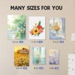 FUMILE Stretched Canvas for Painting, Blank Canvases for Painting Multi 12 Pack 3x5, 5x7, 8x10, 9x12, 11x14, 12x16 (2 of Each), Primed Acid Free Painting Canvas for Beginners & Artists.